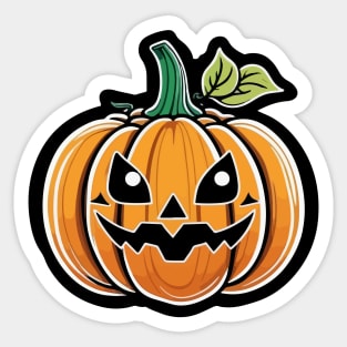 bunch of cute pumpkins Sticker